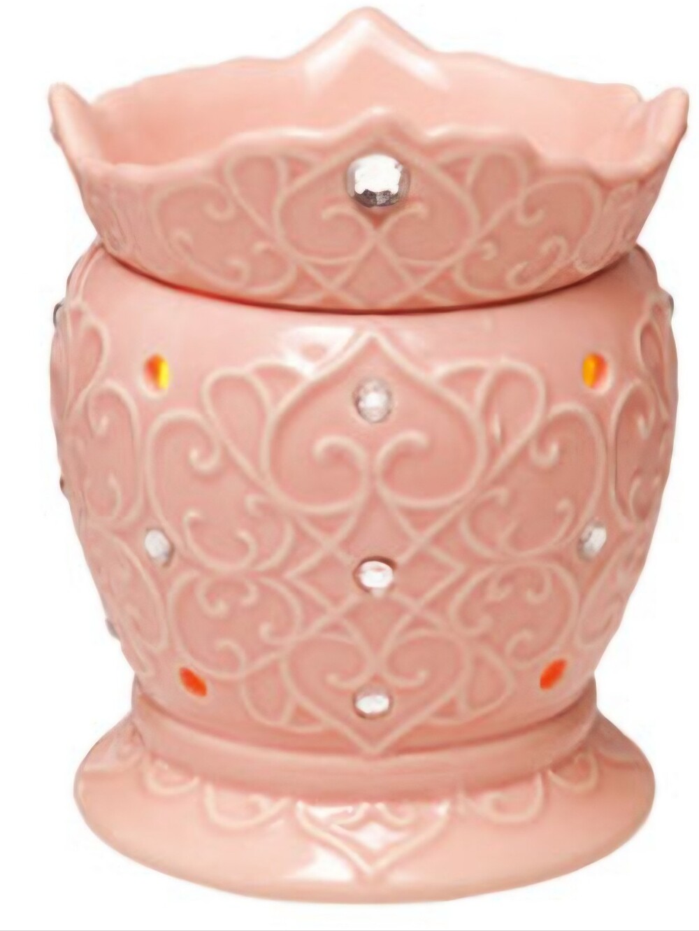 Scentsy Pink and Black Ceramic Warmer Base